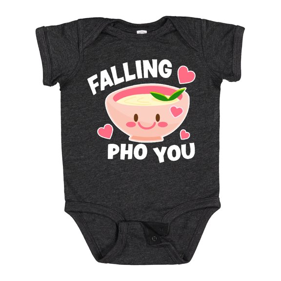 Inktastic Falling Pho You with Cute Pho Bowl Boys or Girls Baby Bodysuit