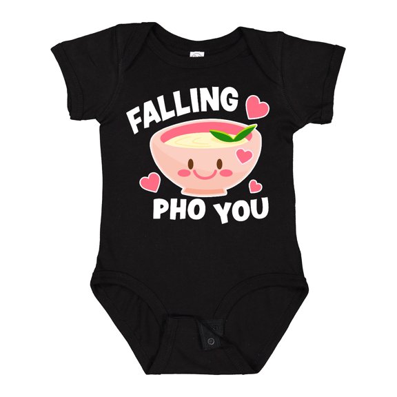 Inktastic Falling Pho You with Cute Pho Bowl Boys or Girls Baby Bodysuit