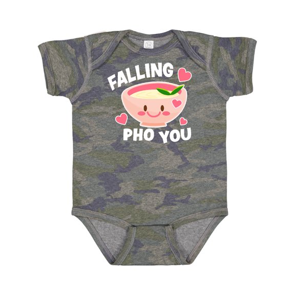 Inktastic Falling Pho You with Cute Pho Bowl Boys or Girls Baby Bodysuit