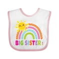 thumbnail image 1 of Inktastic Family Big Sister with Rainbow Girls Baby Bib, 1 of 4