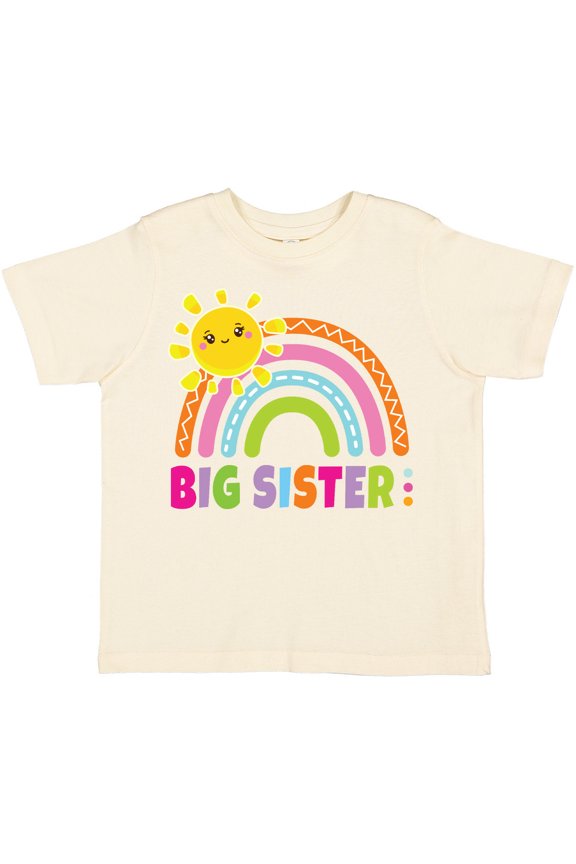 Family Big Sister with Rainbow Girls Toddler T-Shirt