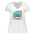 thumbnail image 1 of Inktastic Family Cruise Vacation Trip Women's Plus Size V-Neck T-Shirt, 1 of 5