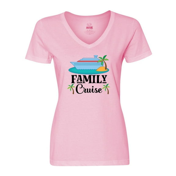 Inktastic Family Cruise Vacation Trip Women's V-Neck T-Shirt