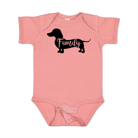 Inktastic Family Dog Short Haired Dachshund Boys or Girls Baby Bodysuit