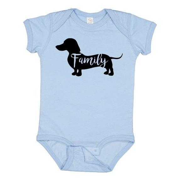 Inktastic Family Dog Short Haired Dachshund Boys or Girls Baby Bodysuit