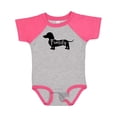 thumbnail image 1 of Inktastic Family Dog Short Haired Dachshund Boys or Girls Baby Bodysuit, 1 of 5