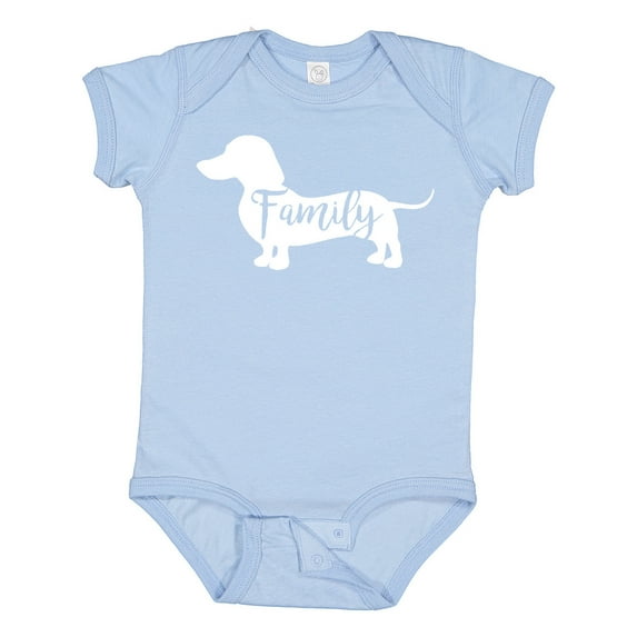 Inktastic Family Dog- Short Haired Dachshund Boys or Girls Baby Bodysuit
