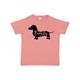 thumbnail image 1 of Inktastic Family Dog- short haired Dachshund Boys or Girls Toddler T-Shirt, 1 of 5