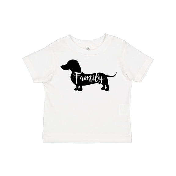 Inktastic Family Dog- short haired Dachshund Boys or Girls Toddler T-Shirt