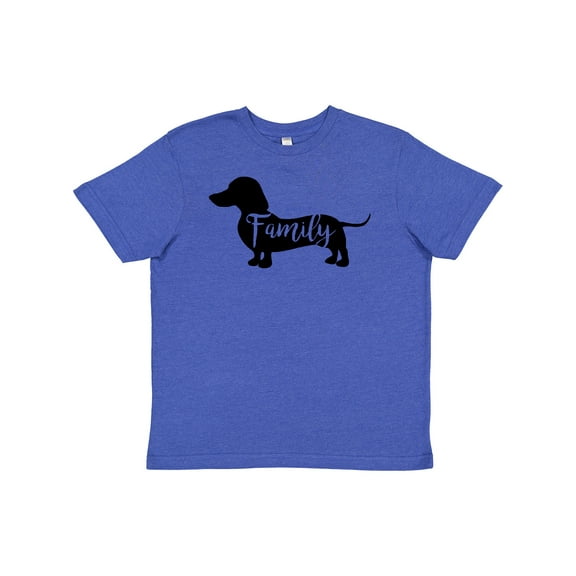 Inktastic Family Dog- short haired Dachshund Youth T-Shirt