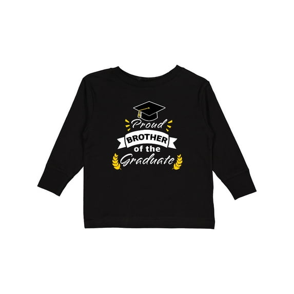 Inktastic Family Graduation-Proud Brother Of The Graduate Boys or Girls Long Sleeve Toddler T-Shirt