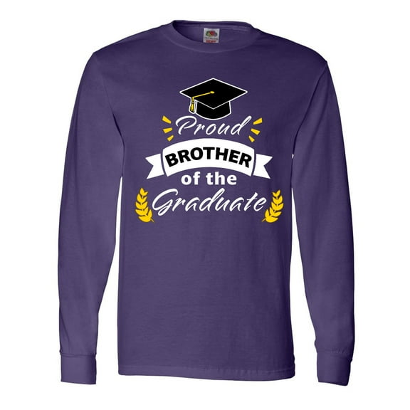 Inktastic Family Graduation-Proud Brother Of The Graduate Long Sleeve T-Shirt