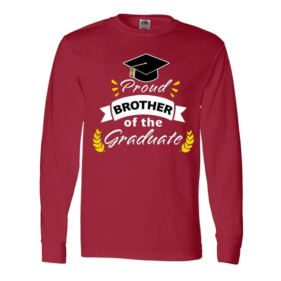 Inktastic Family Graduation-Proud Brother Of The Graduate Long Sleeve T-Shirt