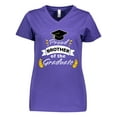 thumbnail image 1 of Inktastic Family Graduation-Proud Brother of the Graduate Women's V-Neck T-Shirt, 1 of 5