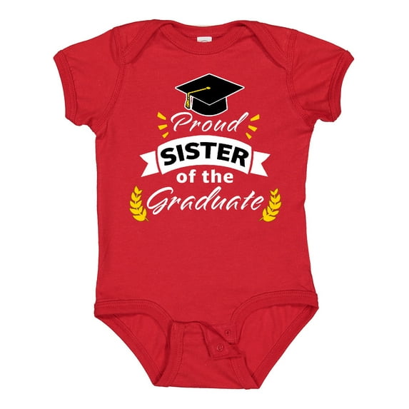 Inktastic Family Graduation-proud Sister of the Graduate Boys or Girls Baby Bodysuit