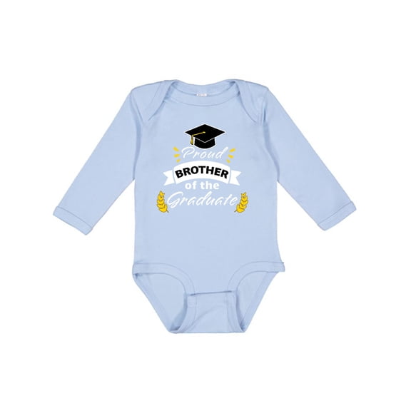 Inktastic Family Graduation-proud Brother of the Graduate Boys or Girls Long Sleeve Baby Bodysuit