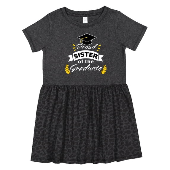 Inktastic Family Graduation-proud Sister of the Graduate Girls Toddler Dress