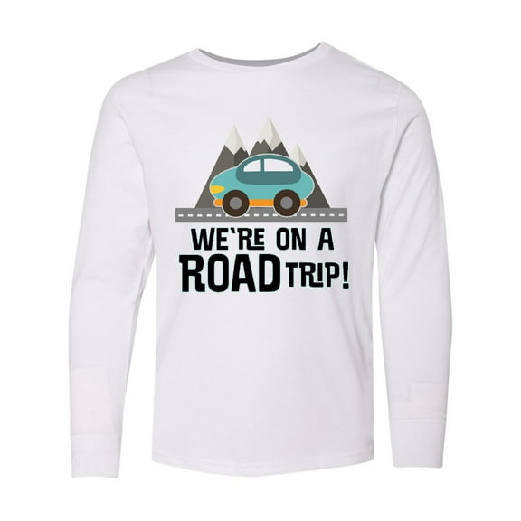 Inktastic Family Road Trip Mountains Long Sleeve Youth T-Shirt