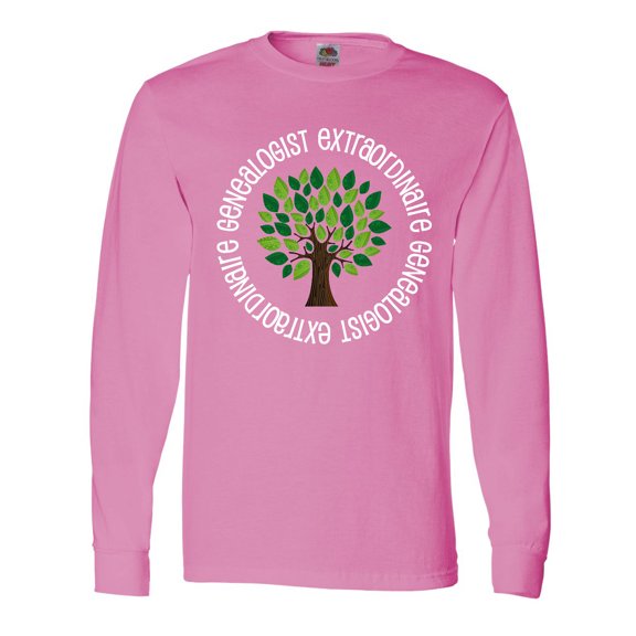 Inktastic Family Tree Genealogist Gift Long Sleeve T-Shirt
