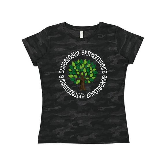 Inktastic Family Tree Genealogist Gift Women's T-Shirt