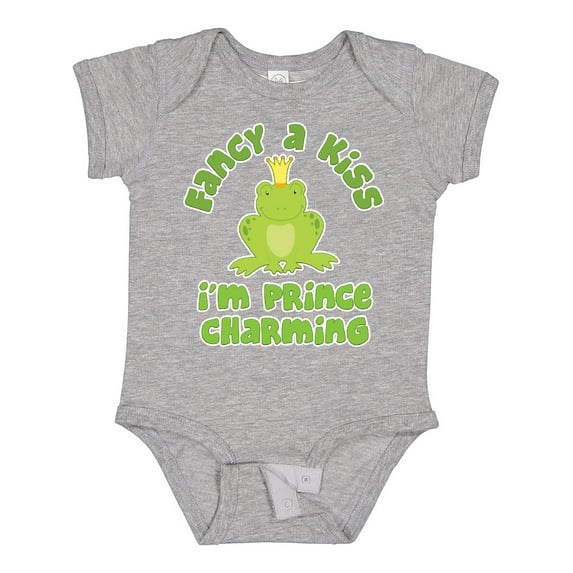 Inktastic Fancy A Kiss I'm Prince Charming Boys Baby Bodysuit
