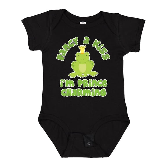 Inktastic Fancy A Kiss I'm Prince Charming Boys Baby Bodysuit