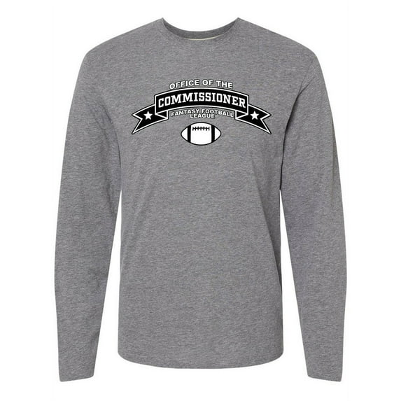 Inktastic Fantasy Football Office of the Commissioner Long Sleeve T-Shirt