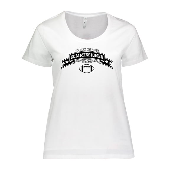 Inktastic Fantasy Football Office of the Commissioner Women's Plus Size T-Shirt