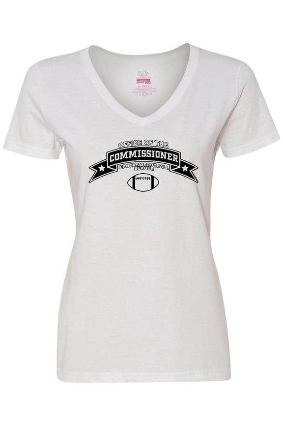 Fantasy Football Office of the Commissioner Women's V-Neck T-Shirt
