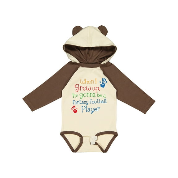 Inktastic Fantasy Football Player Future Boys or Girls Long Sleeve Baby Bodysuit