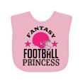thumbnail image 1 of Inktastic Fantasy Football Princess Girls Baby Bib, 1 of 4