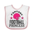 thumbnail image 1 of Inktastic Fantasy Football Princess Girls Baby Bib, 1 of 4