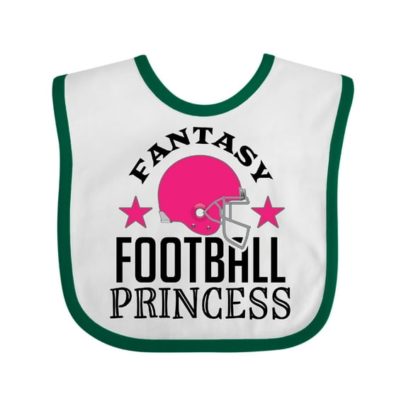 Inktastic Fantasy Football Princess Girls Baby Bib