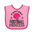 thumbnail image 1 of Inktastic Fantasy Football Princess Girls Baby Bib, 1 of 4