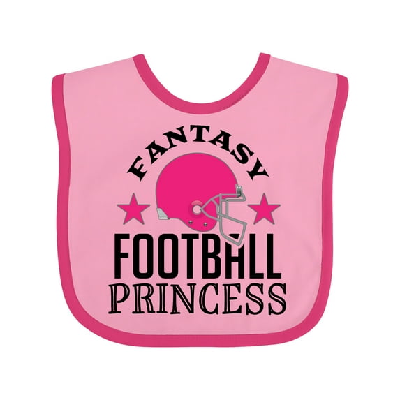Inktastic Fantasy Football Princess Girls Baby Bib