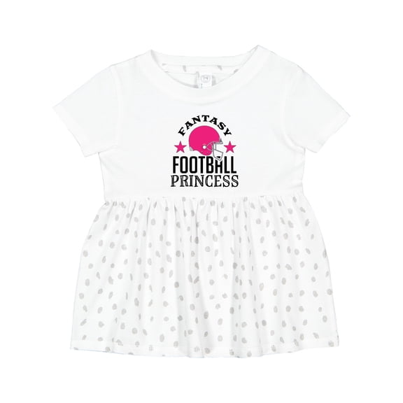 Inktastic Fantasy Football Princess Girls Baby Dress