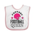 thumbnail image 1 of Inktastic Fantasy Football Queen Sports Gift Girls Baby Bib, 1 of 4