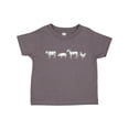 thumbnail image 1 of Inktastic Farm Animal Illustration Art Cow Pig Horse Chicken Boys or Girls Toddler T-Shirt, 1 of 5