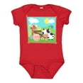thumbnail image 1 of Inktastic Farm Animals with Cow, Chick and Pig Boys or Girls Baby Bodysuit, 1 of 5