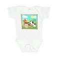 thumbnail image 1 of Inktastic Farm Animals with Cow, Chick and Pig Boys or Girls Baby Bodysuit, 1 of 5