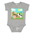 thumbnail image 1 of Inktastic Farm Animals with Cow, Chick and Pig Boys or Girls Baby Bodysuit, 1 of 5