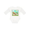 thumbnail image 1 of Inktastic Farm Animals with Cow, Chick and Pig Boys or Girls Long Sleeve Baby Bodysuit, 1 of 5