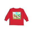 thumbnail image 1 of Inktastic Farm Animals with Cow, Chick and Pig Boys or Girls Long Sleeve Toddler T-Shirt, 1 of 5