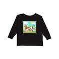 thumbnail image 1 of Inktastic Farm Animals with Cow, Chick and Pig Boys or Girls Long Sleeve Toddler T-Shirt, 1 of 5