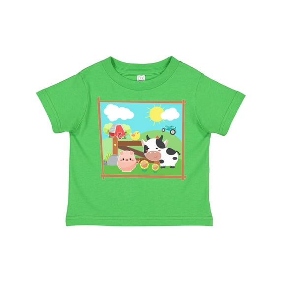 Inktastic Farm Animals with Cow, Chick and Pig Boys or Girls Toddler T-Shirt