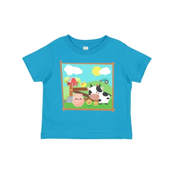 Inktastic Farm Animals with Cow, Chick and Pig Boys or Girls Toddler T-Shirt