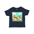 thumbnail image 1 of Inktastic Farm Animals with Cow, Chick and Pig Boys or Girls Toddler T-Shirt, 1 of 5