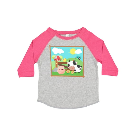 Inktastic Farm Animals with Cow, Chick and Pig Boys or Girls Toddler T-Shirt