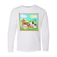 thumbnail image 1 of Inktastic Farm Animals with Cow, Chick and Pig Long Sleeve Youth T-Shirt, 1 of 5