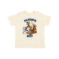 thumbnail image 1 of Inktastic Farmer Boy with Happy Farm Animals Boys or Girls Toddler T-Shirt, 1 of 5